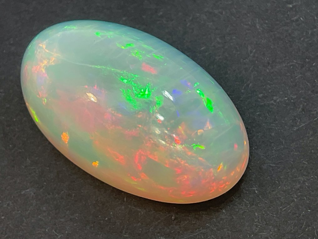 ljusorange med opaliserande regnbågsfärger Naturlig opal - 14.79 ct #3.2