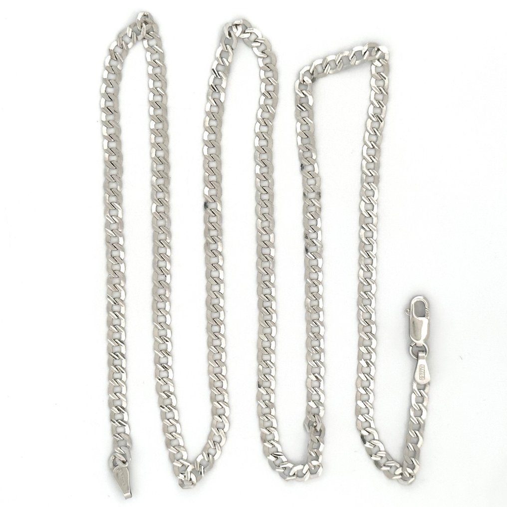 - 6,9 gr - 50 cm - 18 Kt - Collier - 18 carats Or blanc #1.1
