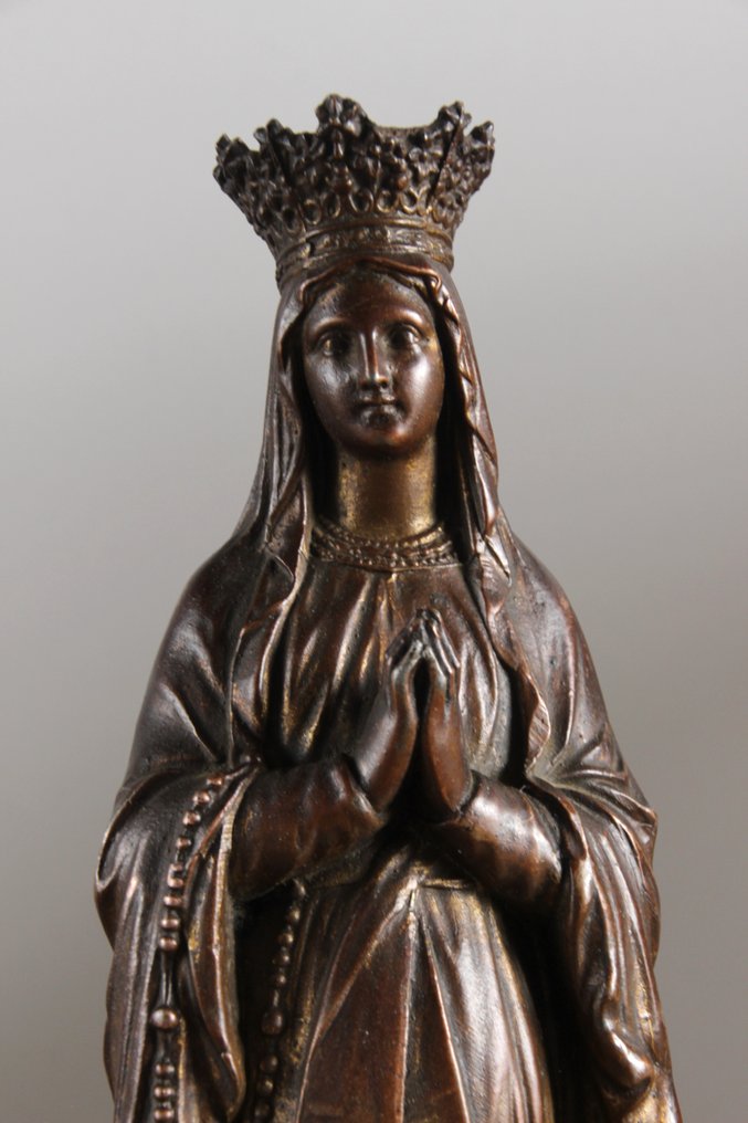 E. Lapayre - Figurine - OLV van Lourdes - 35cm - Zamak #1.2