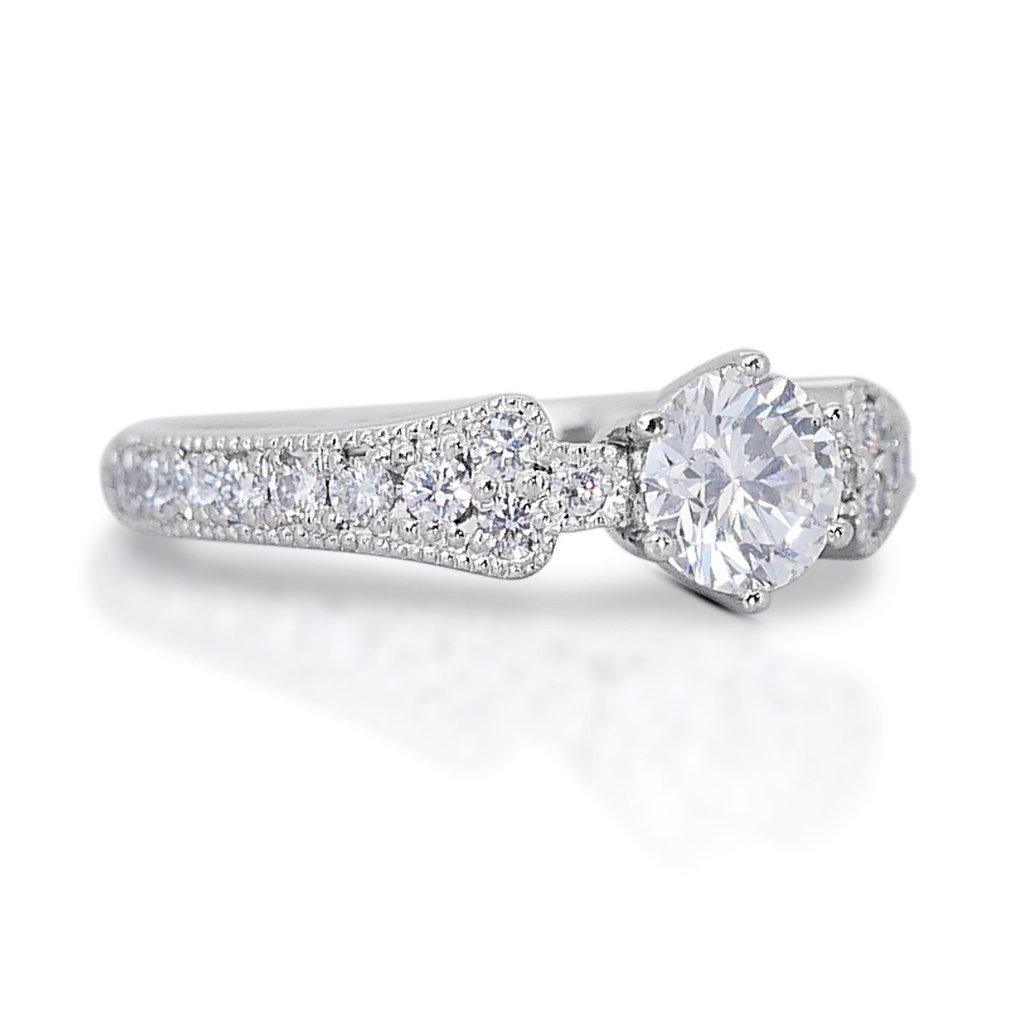 Ring Witgoud Diamant  (Natuurlijk) - Diamant  #1.2