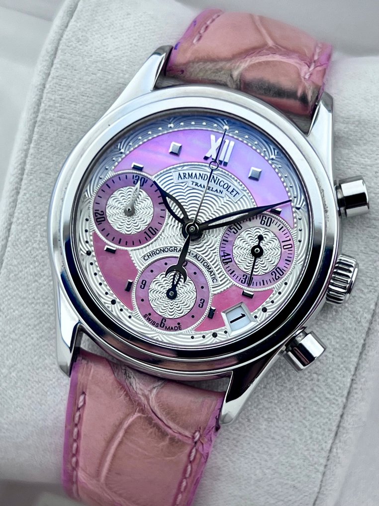 Armand Nicolet - M03 Pink Mother-of-Pearl Automatic Chronograph - AN 9154-A - Mujer - 2011 - actualidad #1.1
