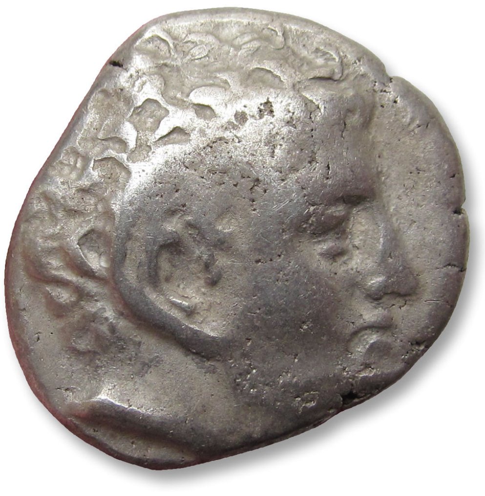 Kyrenaika, Kyrene. Time of Magas. Didrachm circa 294-275 B.C. - variety with cornucopiae symbol on reverse - #1.2