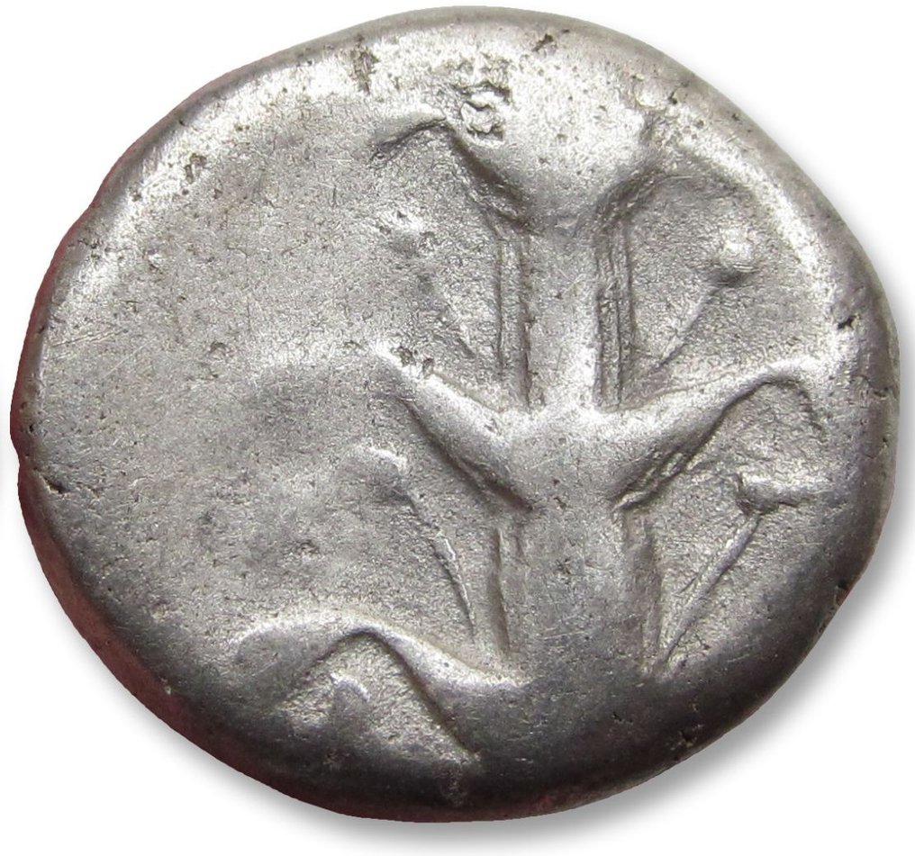 Kyrenaika, Kyrene. Time of Magas. Didrachm circa 294-275 B.C. - variety without control symbols on reverse ? - #1.2