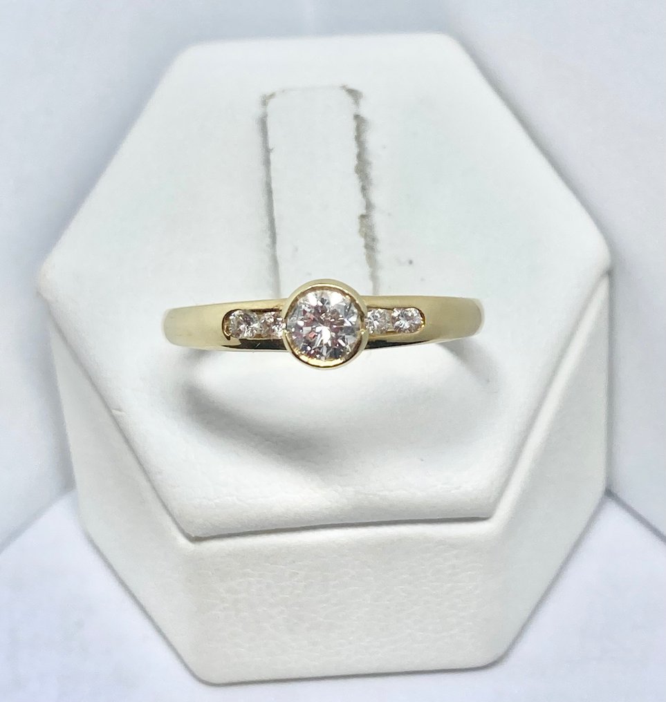 Pala Diamond Co. - Ring - 18 kt Gelbgold Diamant  (Natürlich) #1.2