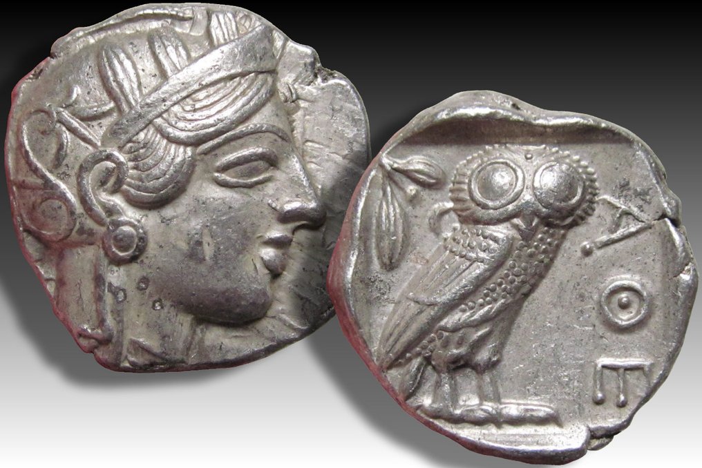 阿提卡，雅典. Tetradrachm 454-404 B.C. - beautiful high quality example of this iconic coin - #2.1