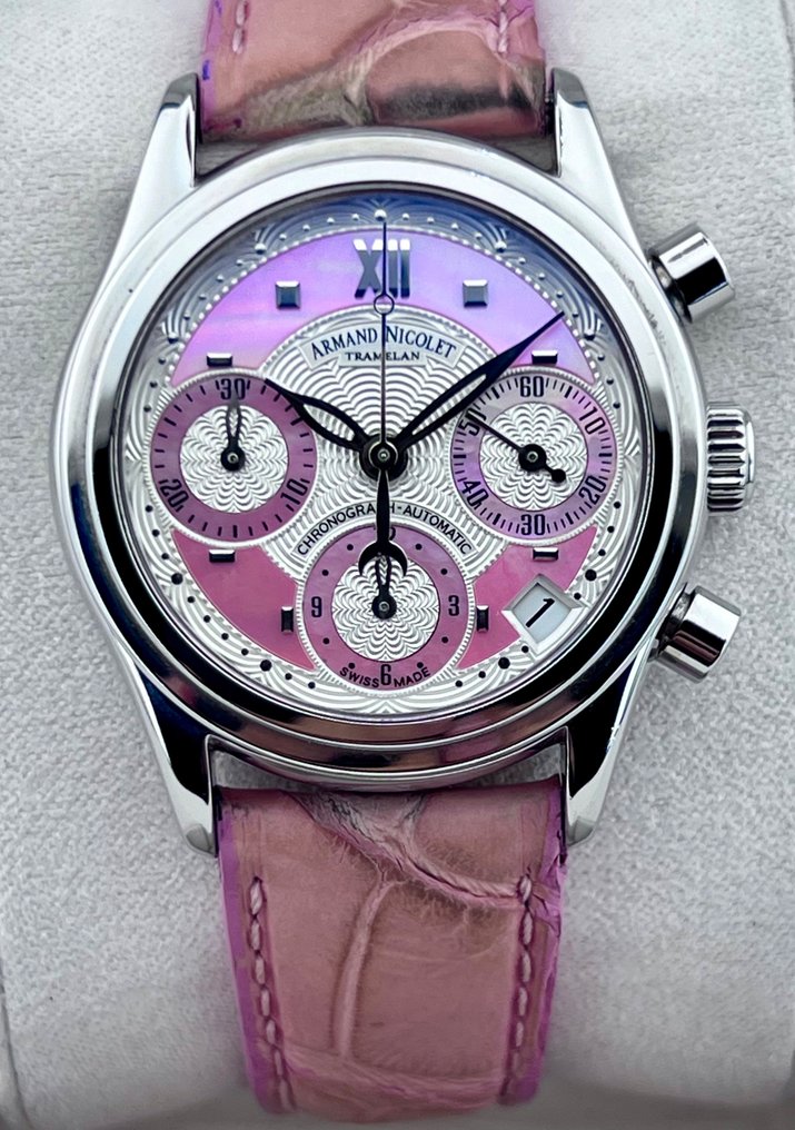Armand Nicolet - M03 Pink Mother-of-Pearl Automatic Chronograph - AN 9154-A - Femme - 2011-aujourd'hui #1.2
