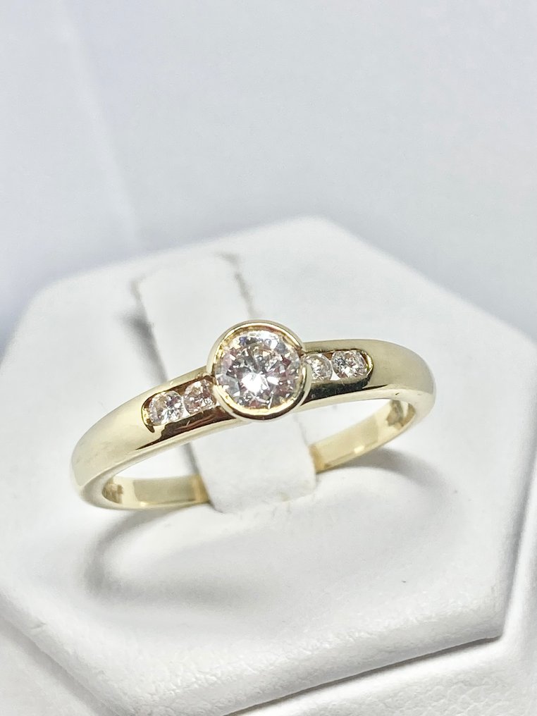 Pala Diamond Co. - Ring - 18 karaat Geel goud Diamant  (Natuurlijk) #1.1