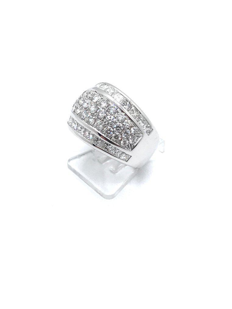 Ring Hvidguld Diamant  (Natur) #3.1
