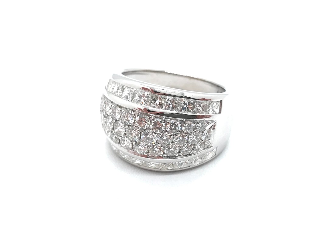 Ring Vittguld Diamant  (Natural) #1.2