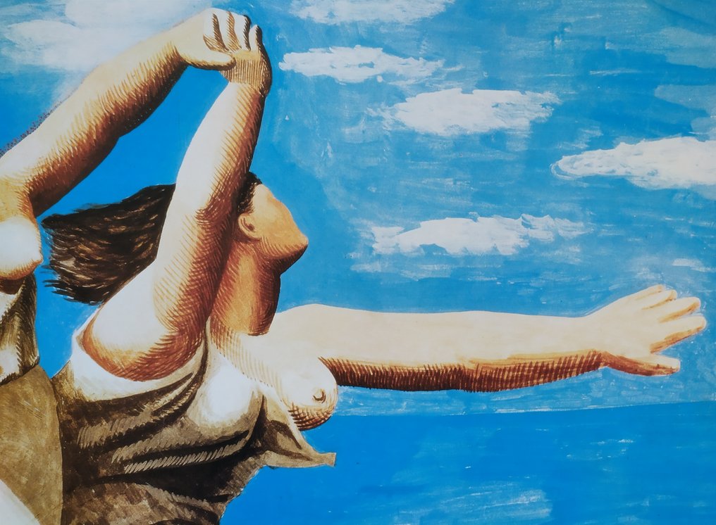 Pablo Picasso (1881-1973) (after) - "Two Women Running on the Beach, 1922" - (60x80cm) - 1999 #2.1