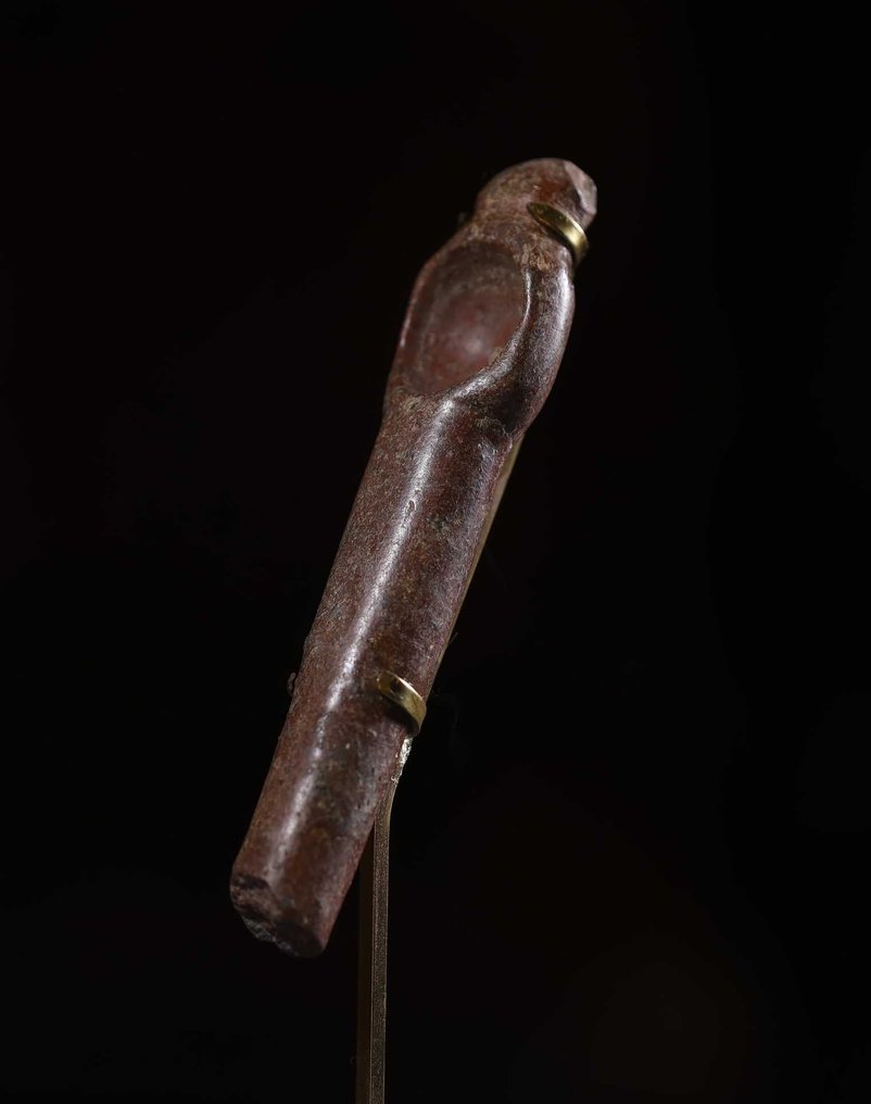 图马科-托利塔 Terracotta 附有西班牙出口许可证的前哥伦布时期勺子 - 10 cm #1.2