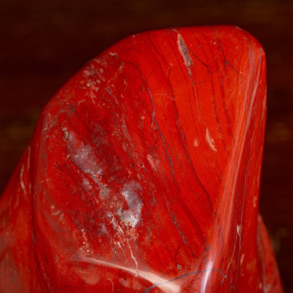 Naturlig rød lidenskapsjaspis Stor rød jaspis. - Høyde: 290 mm - Bredde: 210 mm- 12.5 kg #2.1
