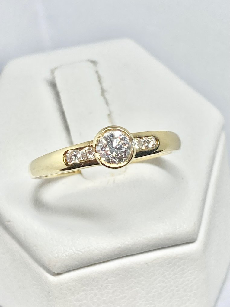 Pala Diamond - Ring - 18 kt Gelbgold Diamant  (Natürlich) #2.1