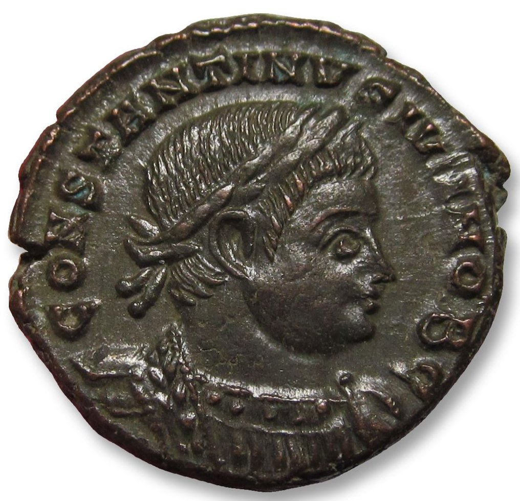 Römisches Reich. Constantine II as Caesar. Follis Treveri (Trier) mint, 1st officina 330-335 A.D. - mintmark TRP• - #1.1