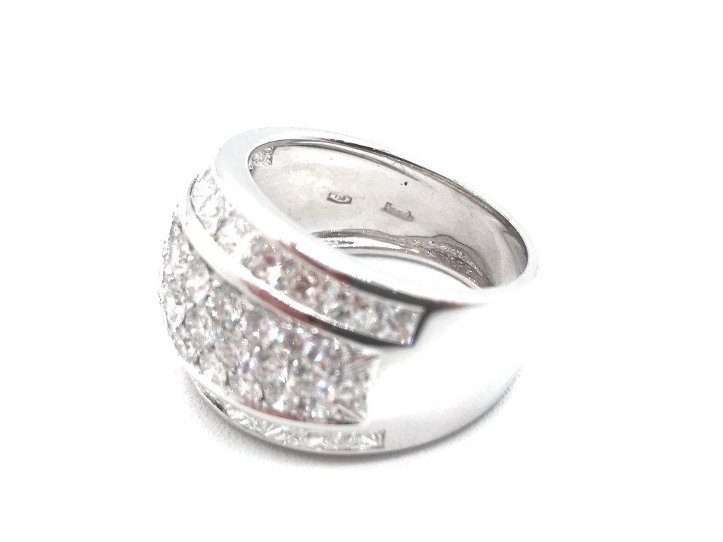 Ring Hvidguld Diamant  (Natur) #1.3