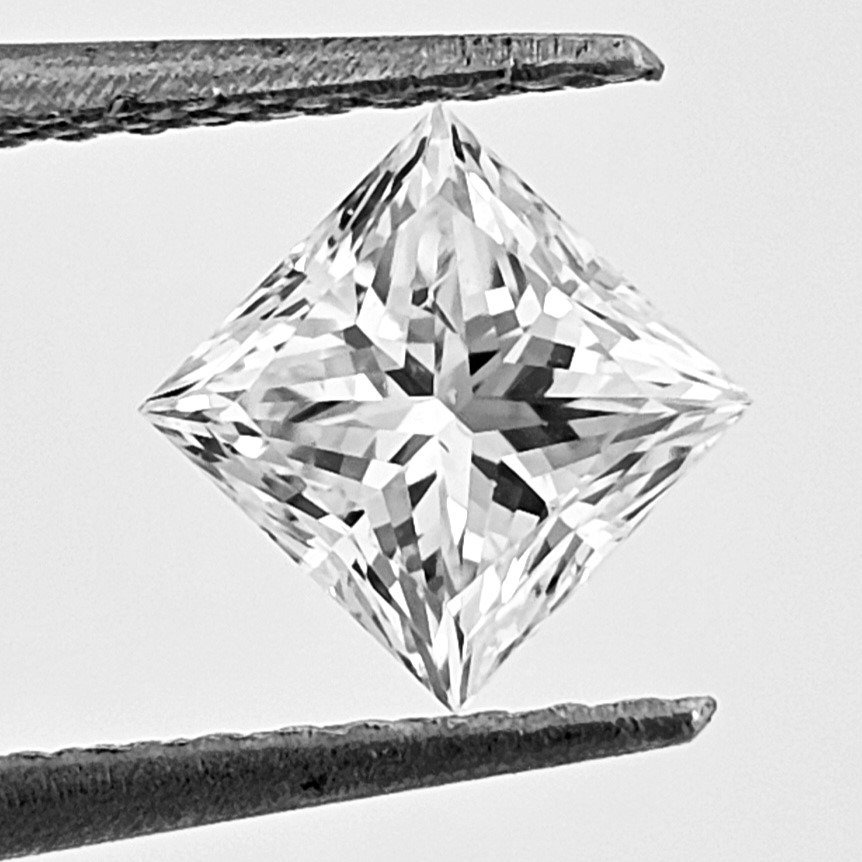 1 pcs Diamant  (Natural)  - 0.80 ct - Pătrat - E - SI1 - GIA (Institutul gemologic din SUA) #1.1