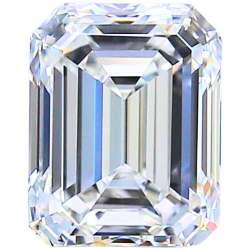 1 pcs Diamant - 1.01 ct - Émeraude - F - VS2 #1.1