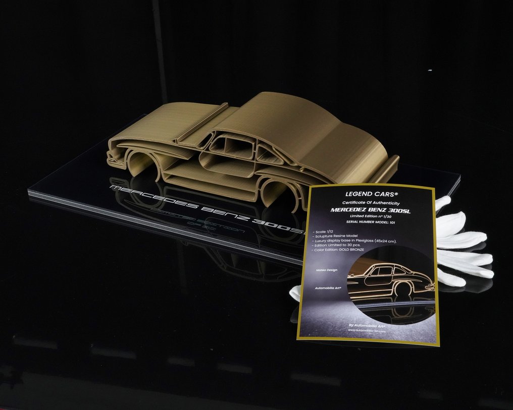 Mercedes-Benz 300 SL - 1/12 Car Sculpture- 1/30 PCS - Legends Cars® - By Automobilia Art® - Art Sculpture - 2024 #2.2