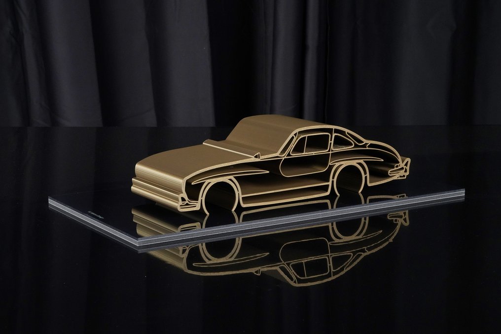 Mercedes-Benz 300 SL - 1/12 autószobor - 1/30 DB - Legends Cars® - By Automobilia Art® - Art Sculpture - 2024 #2.1