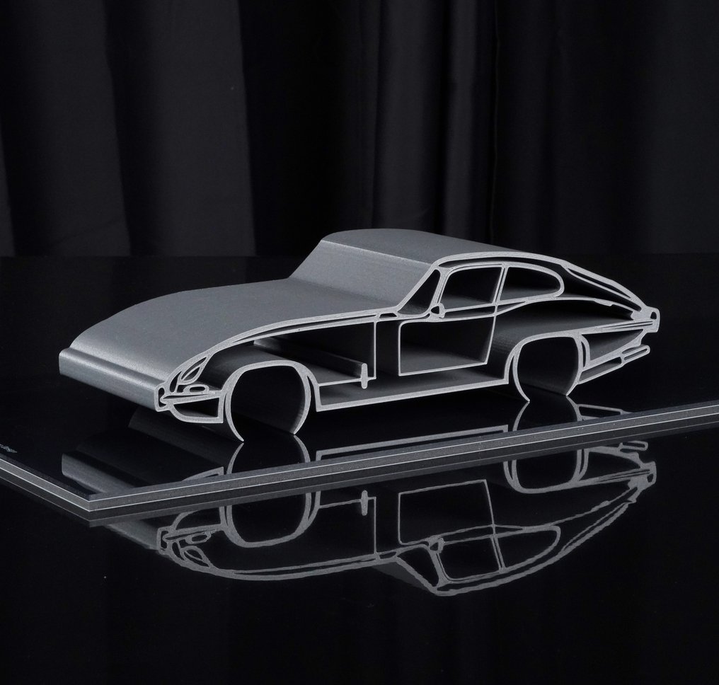Jaguar E-Type - 1/12 Bilskulptur- 1/30 STK - Legends Cars® - By Automobilia Art® - Art Sculpture - 2024 #1.1