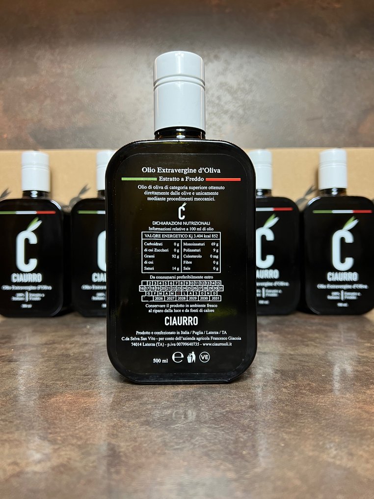 Ciaurro Az. Agricola Giacoia - Extra virgin olive oil - 6 - 500ml #3.2