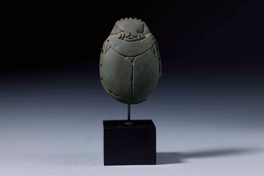 古埃及 埃及心聖甲蟲護身符 - 7 cm #1.1