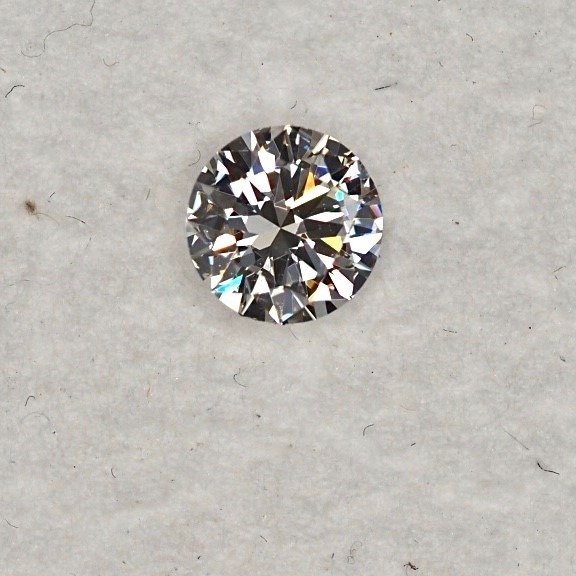 1 pcs 鑽石 - 0.38 ct - 圓形 - E(近乎完全無色) - VS1 #1.2