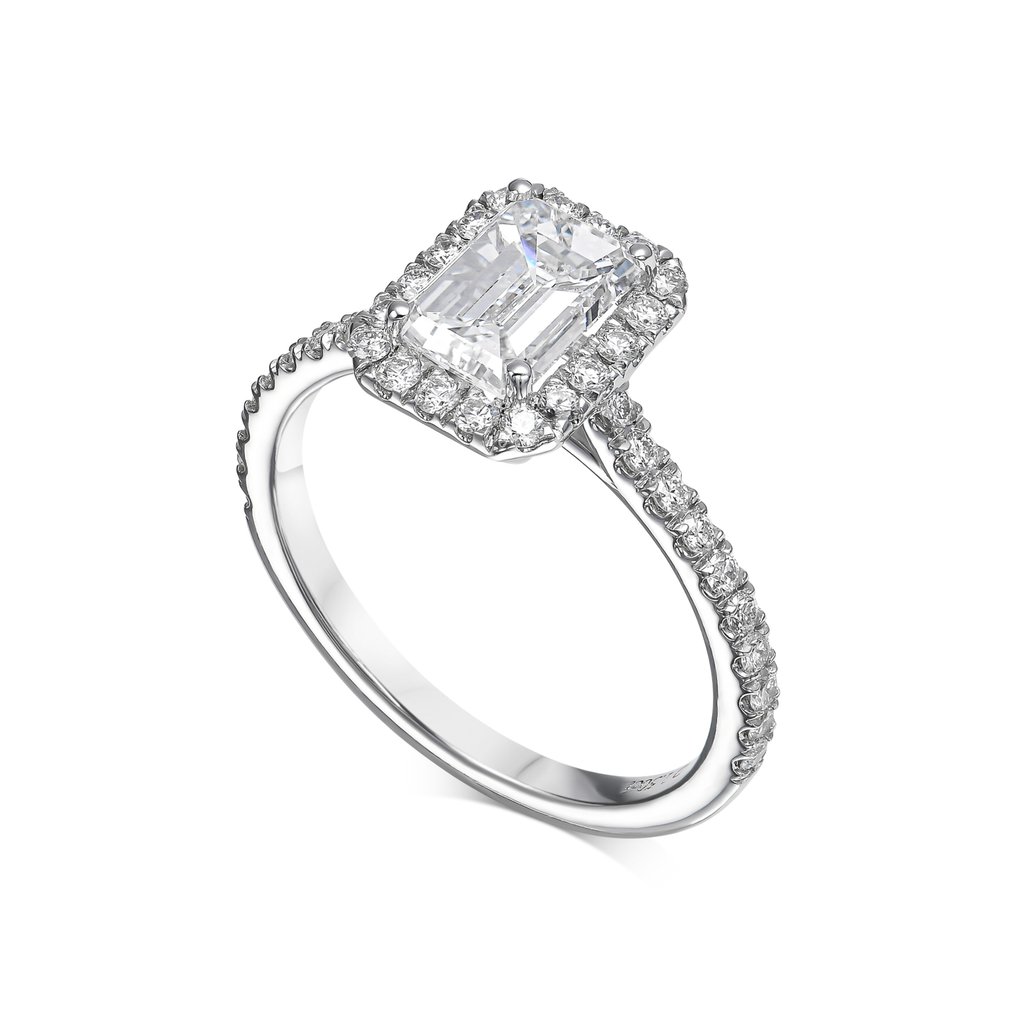 Verlovingsring Witgoud Diamant  (Natuurlijk) #1.2