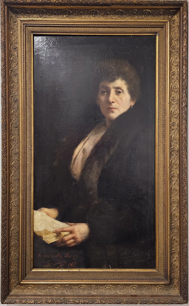 Eugenio Spreafico (1856-1919) - Ritratto della sorella Luigia #2.1