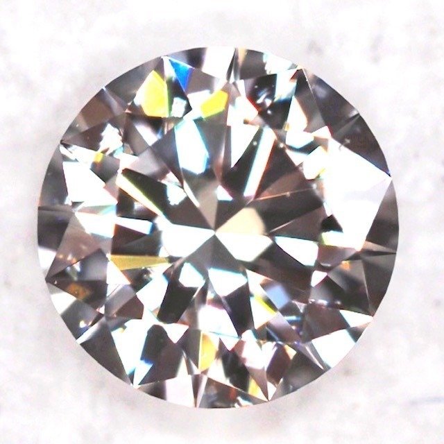 1 pcs Diamond - 0.38 ct - Στρογγυλό - E - VS1 #1.1