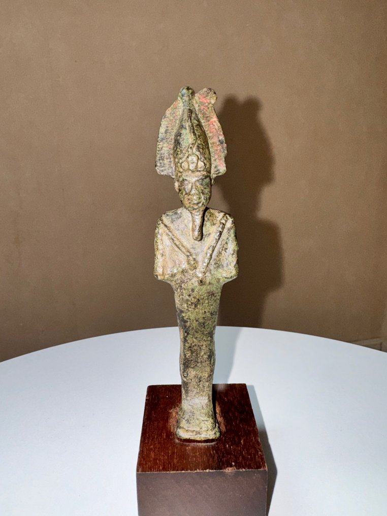 古代埃及，古代帝國 青銅色, 歐西里斯 雕刻 - 140 mm #1.1