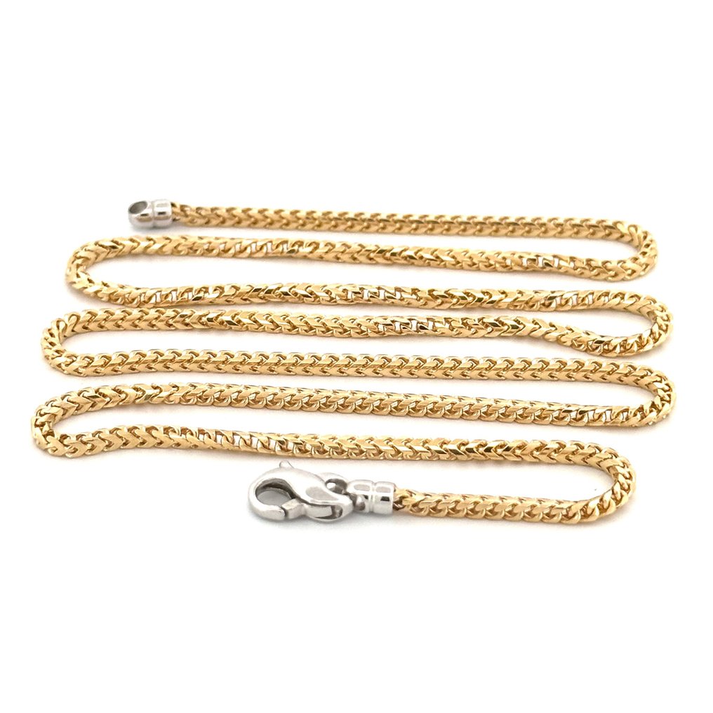 Collana "Vieri" - 15 g - 50 cm - 18 Kt - Halskette - 18 kt Gelbgold, Weißgold #2.1