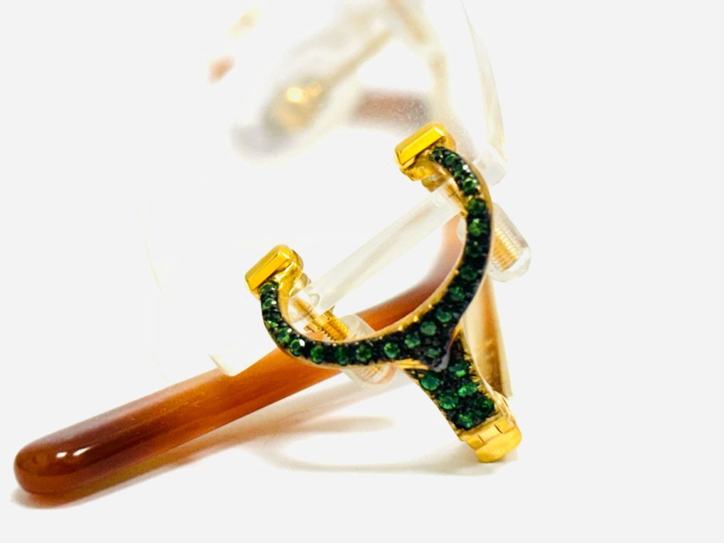 Cartier - Piccadilly Gold 0.50 Ct Natural Emeralds - 太阳镜 #2.1