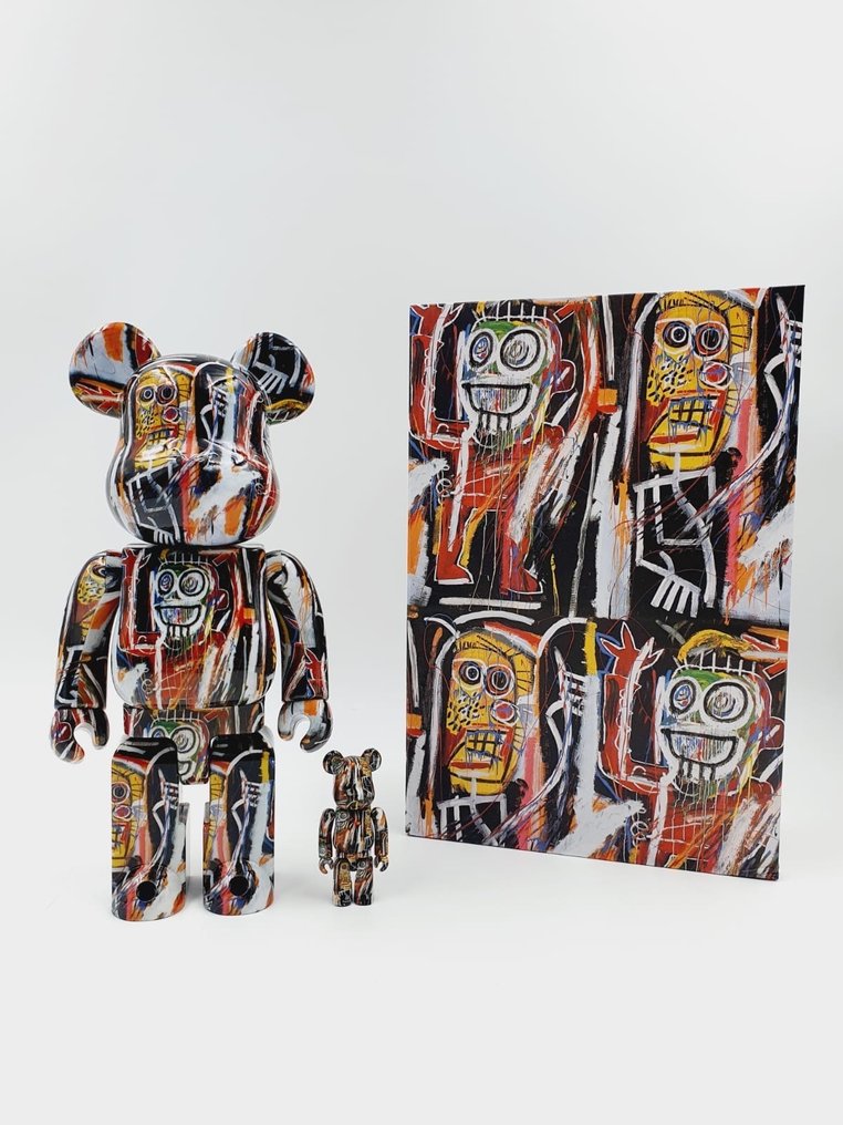 Jean Michel Basquiat (after) x Medicom Toy - Be@rbrick Jean Michel Basquiat V11 400% 100% Bearbrick 2024 #1.1