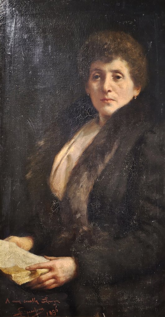 Eugenio Spreafico (1856-1919) - Ritratto della sorella Luigia #1.1