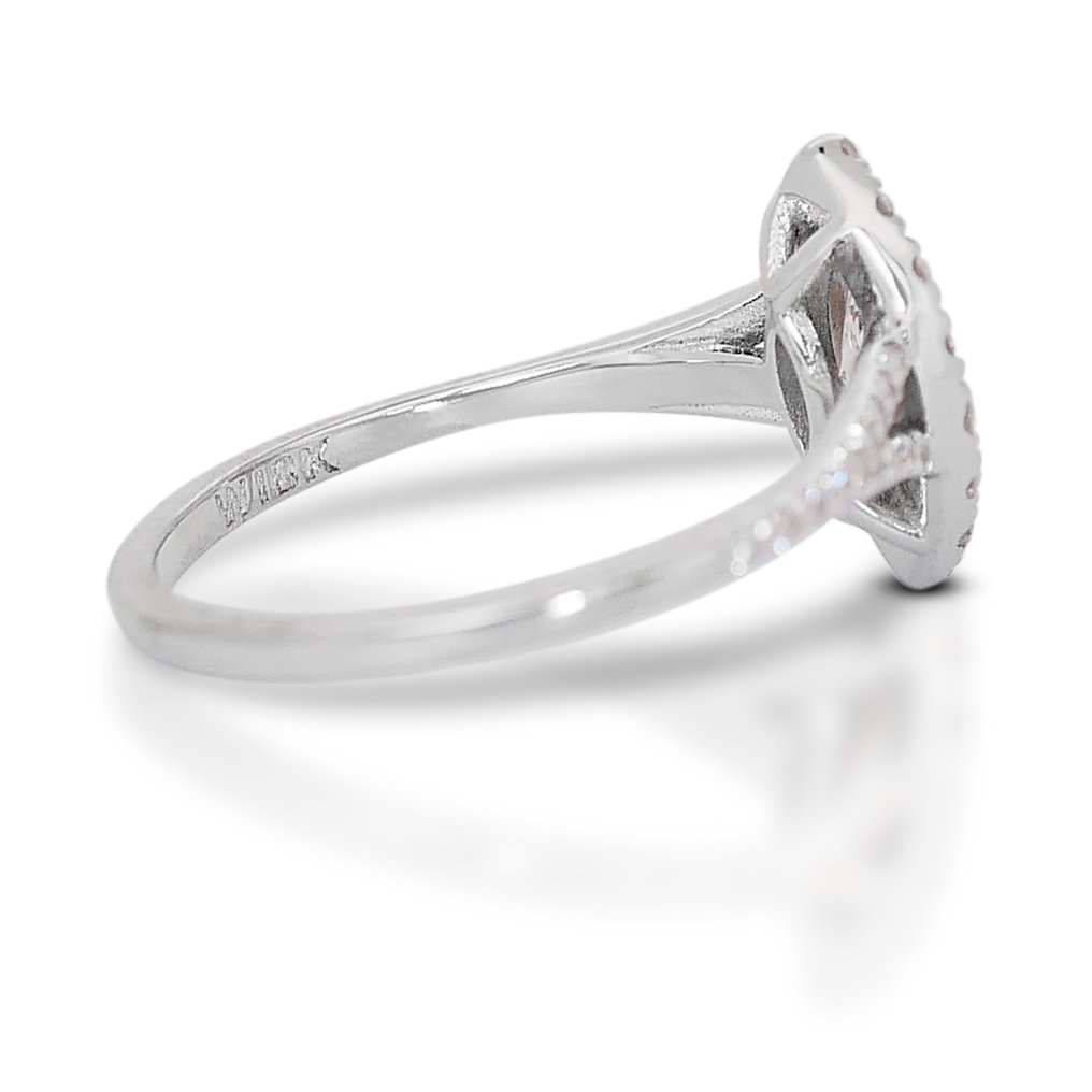 Ring Weißgold Diamant  (Natürlich) - Diamant  #3.1