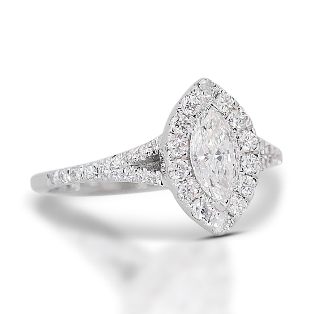 Ring Hvidguld Diamant  (Natur) - Diamant  #1.1