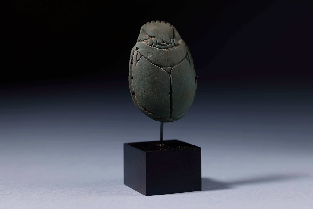 古埃及 埃及心形圣甲虫护身符 - 7 cm #3.1