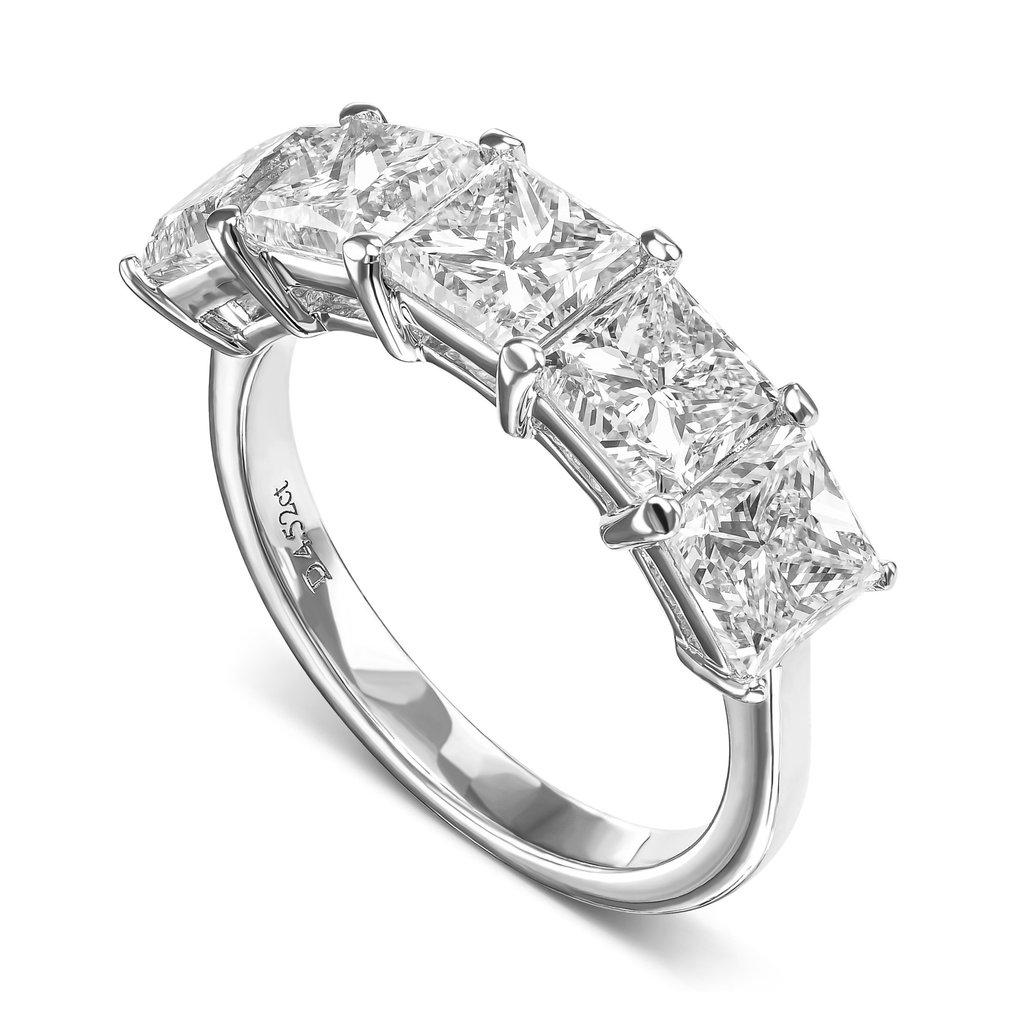 Eternity ring White gold -  4.52ct. tw. Diamond  (Natural) #1.2