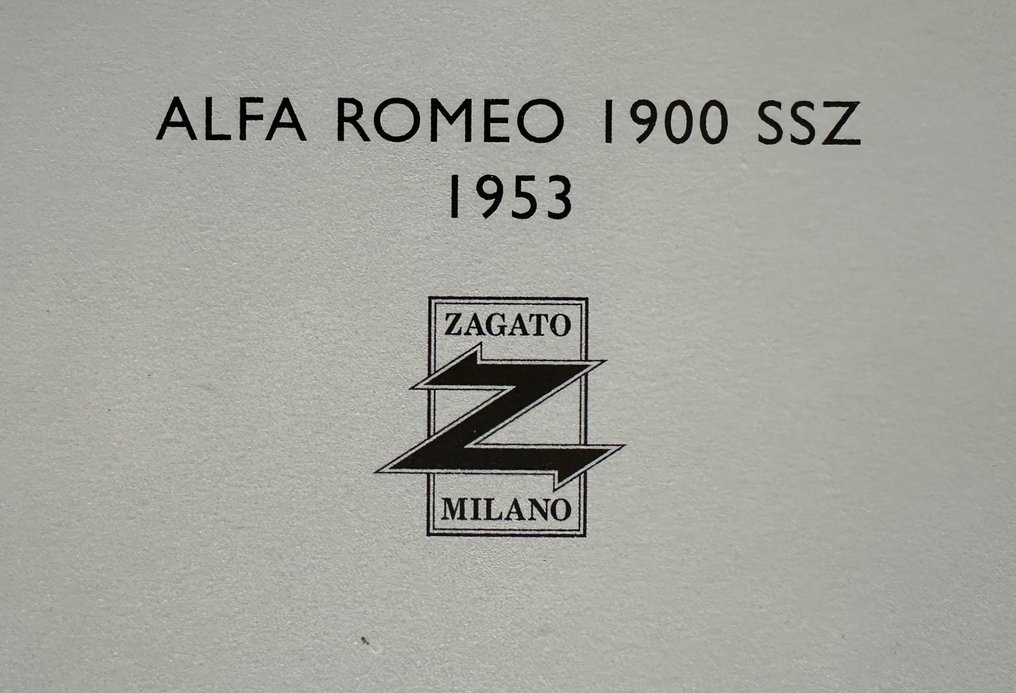 Artwork - Alfa Romeo - 1900 SSZ (Zagato) 1953 - 1996 #2.2