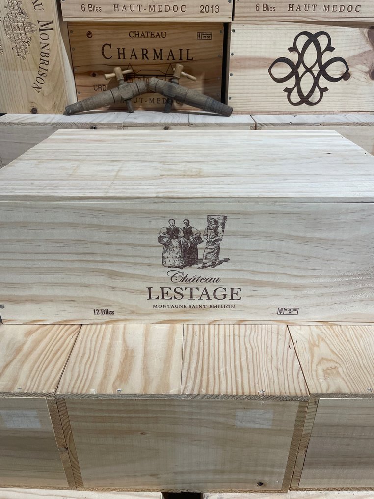 2019 Château Lestage - Saint-Émilion - 12 Bottiglie (0,75 L) #1.0
