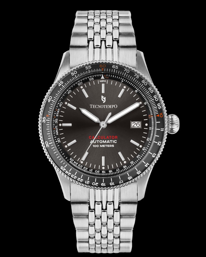 Tecnotempo - - "Calculator" - Limited Edition 200PCS - - TT.100CL.AG (Grey) - Άνδρες - 2020+  #1.0