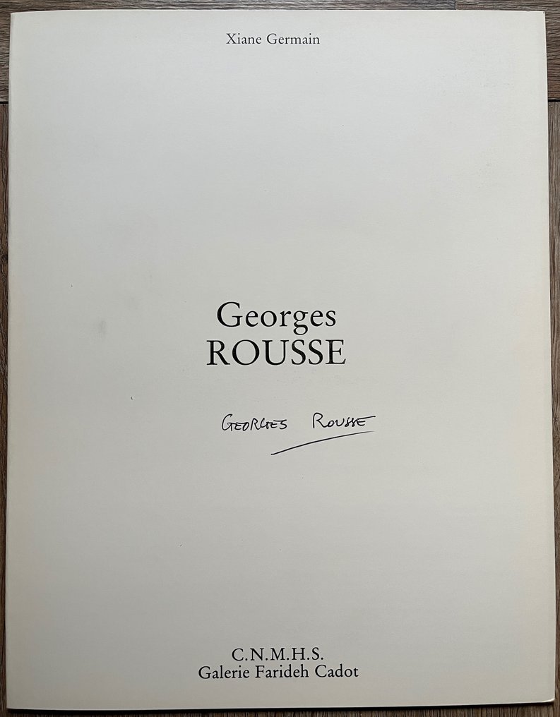 Signed; Georges Rousse - Catalogue Paris Audiovisuel - 1988 - auction ...