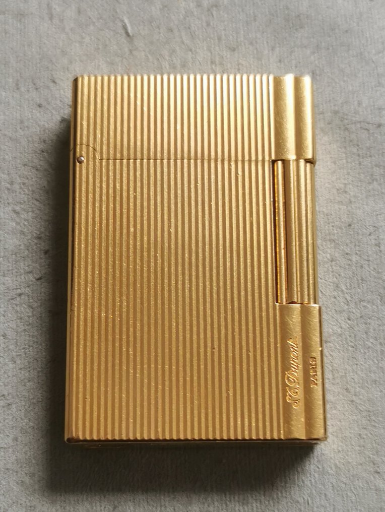 S.T. Dupont - 17LLY53 Vintage Gas Lighter Working Gold Plated Good Condition T2 - Öngyújtó - aranyozott #1.2