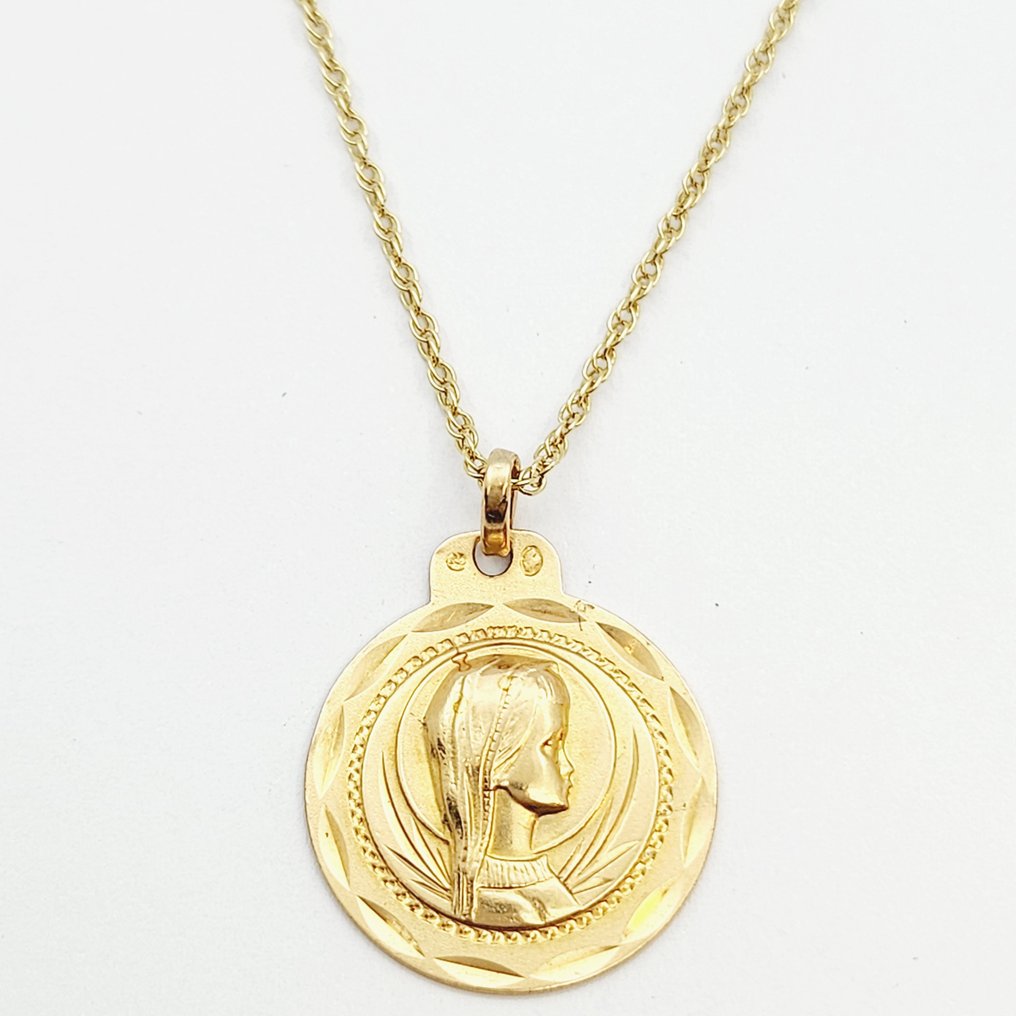 Necklace with pendant Yellow gold  #1.1