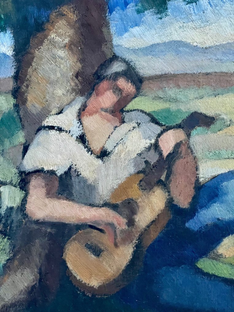 Marcel Roche (1890-1959) - Modèles nues et le guitariste #3.2