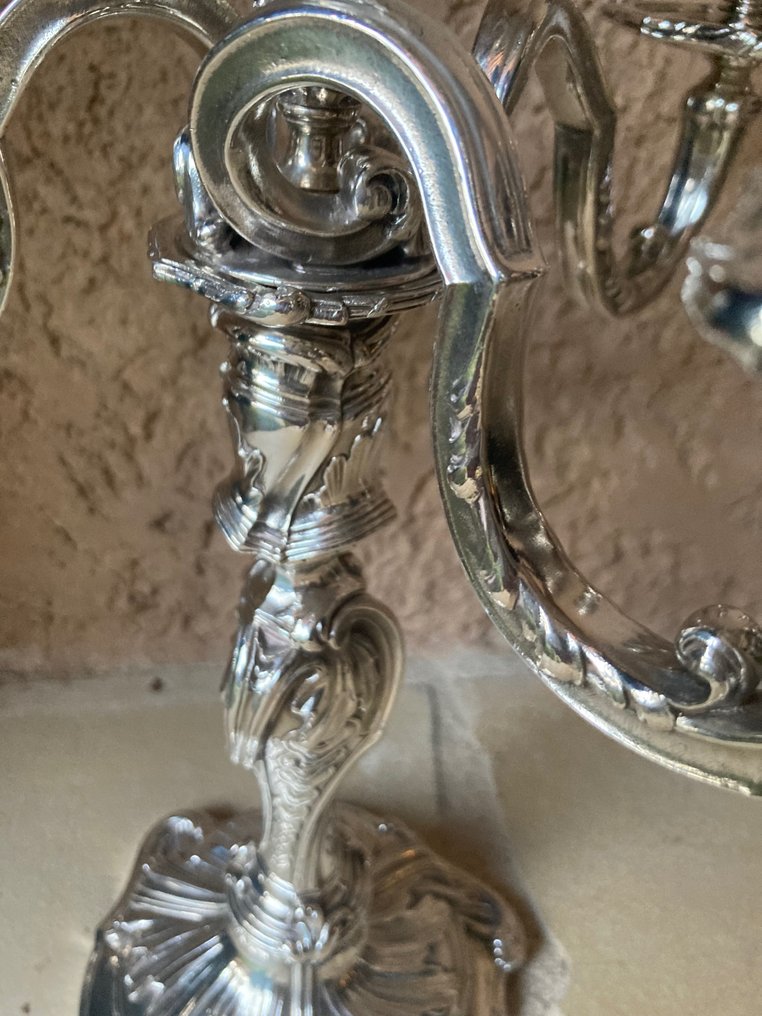 Christofle - Candelabrum Marly (2) - silver plated #3.1