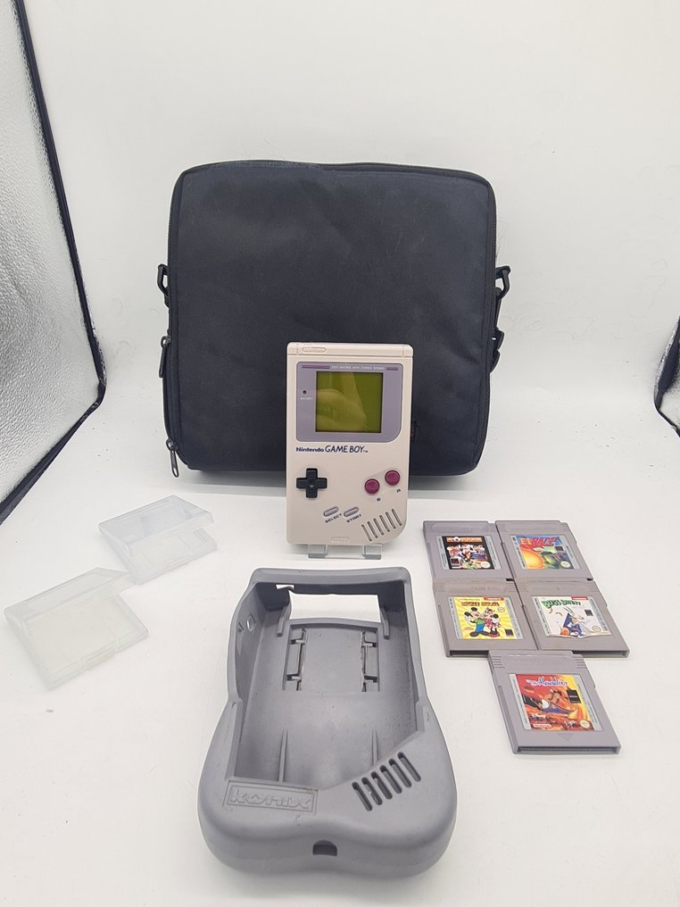 Nintendo - Gameboy Classic - DMG-01 - 1989 - Carrier Case - Konix Classic Grip - Console de jeux vidéo + jeux #1.0