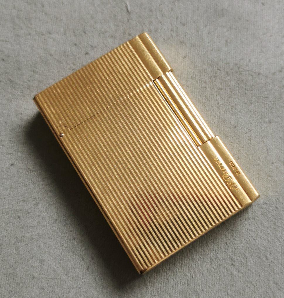 S.T. Dupont - 17LLY53 Vintage Gas Lighter Working Gold Plated Good Condition T2 - Öngyújtó - aranyozott #2.1