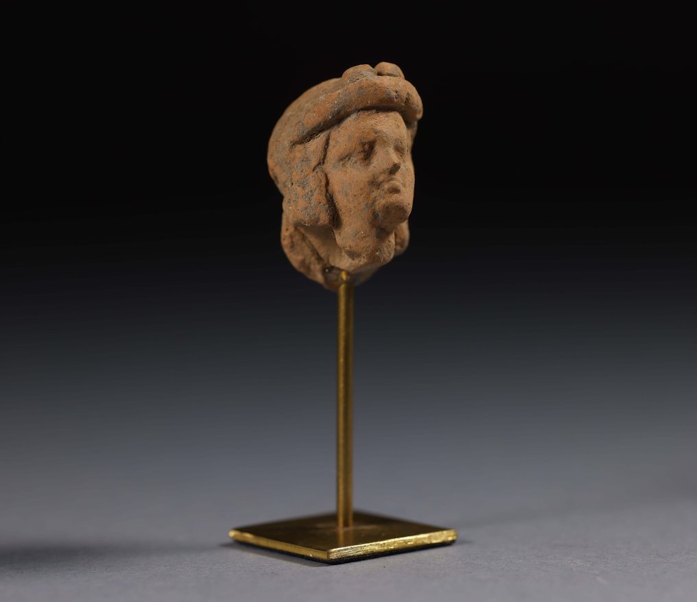 Altgriechisch Terracotta weiblicher Kopf - 3.5 cm #2.2